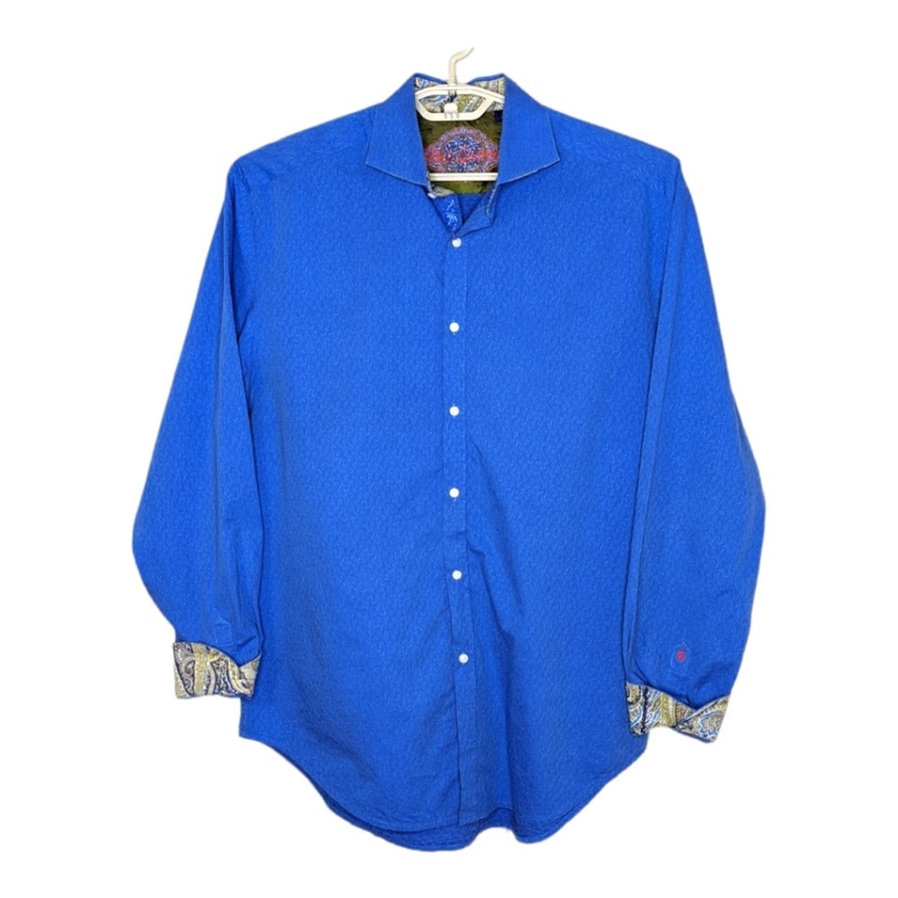 Robert Graham Blue Casual Button Down Shirt